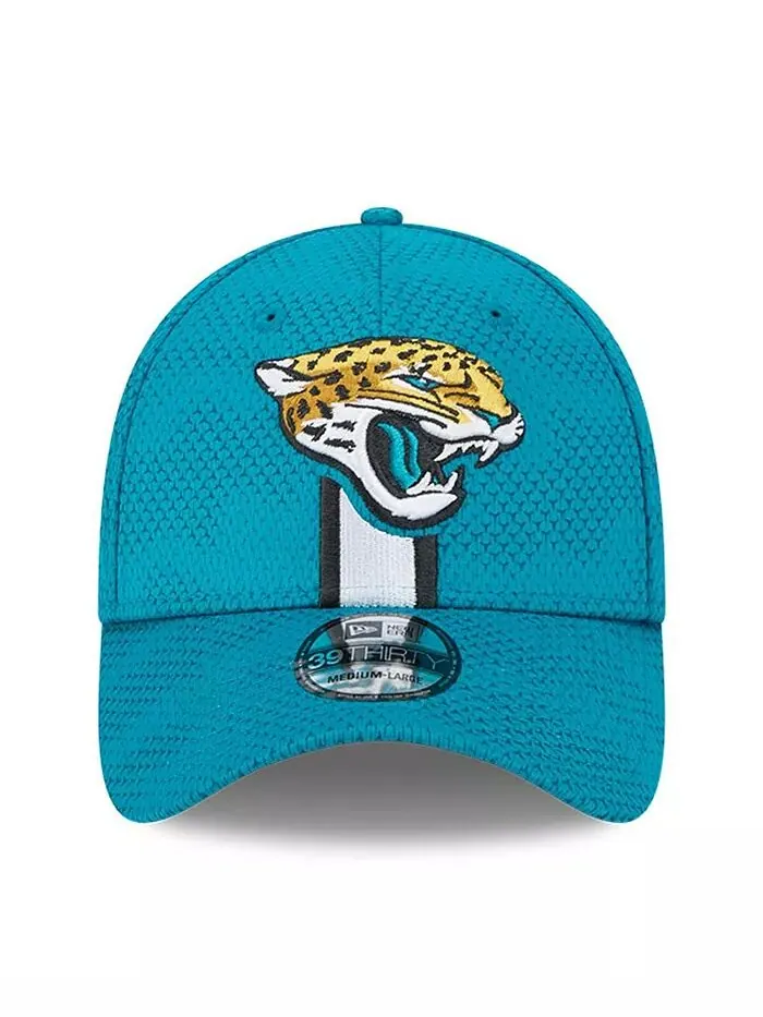 Мужская кепка Jacksonville Jaguars 2024 Sideline 39THIRTY Flex, цвет бирюзовый New Era — изображение 2 из 4