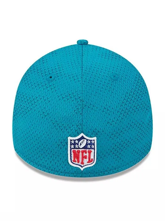 Мужская бирюзовая кепка Jacksonville Jaguars 2024 Sideline 39THIRTY Flex Hat New Era — изображение 3 из 4, бирюзовый