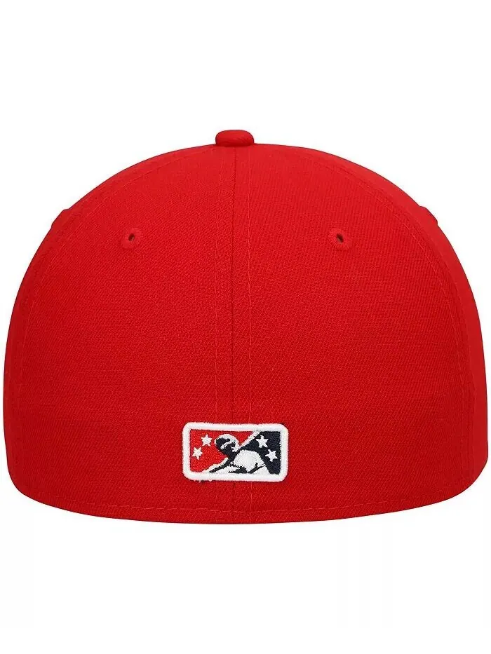 Мужская красная шляпа Louisville Bats Authentic Collection Road 59FIFTY Fitted Hat New Era — изображение 4 из 4