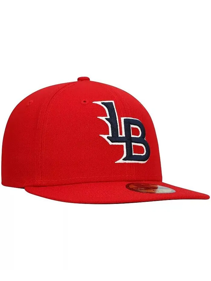 Мужская красная приталенная шляпа Louisville Bats Authentic Collection Road 59FIFTY New Era — изображение 3 из 4, красный