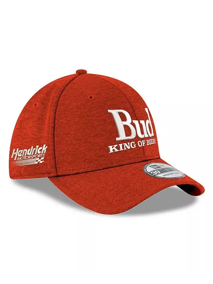Мужская алая кепка Hendrick Motorsports Budweiser 39THIRTY Flex New Era