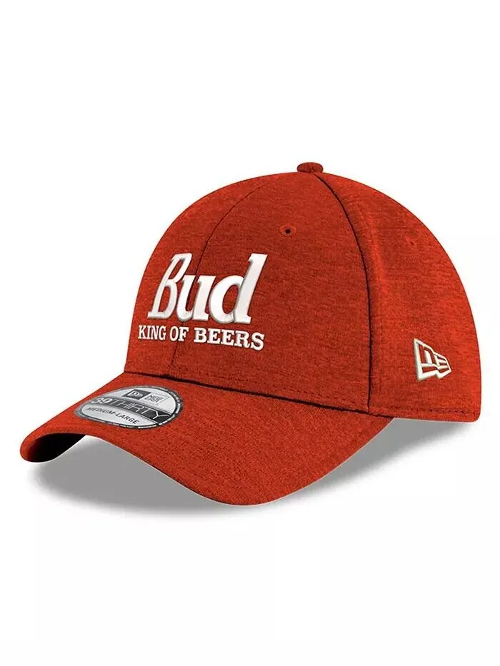 Мужская алая кепка Hendrick Motorsports Budweiser 39THIRTY Flex New Era — изображение 2 из 4