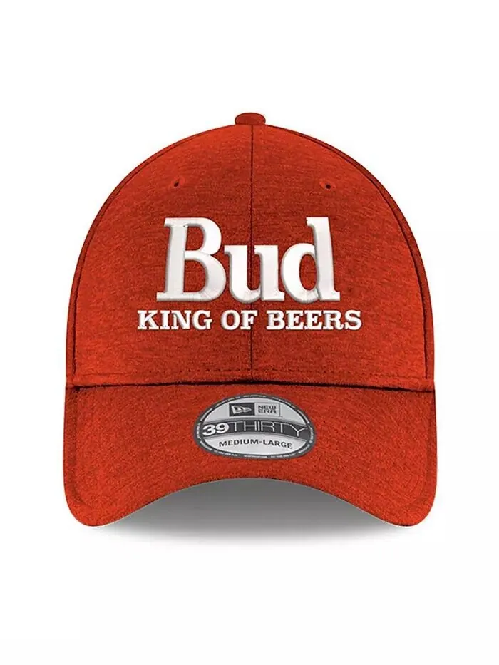 Мужская кепка Scarlet Hendrick Motorsports Budweiser 39THIRTY Flex Hat New Era — изображение 4 из 4, алый