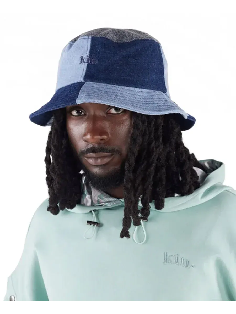 Джинсовая панама с атласной подкладкой KIN Apparel — изображение 2 из 6, джинсовый синий