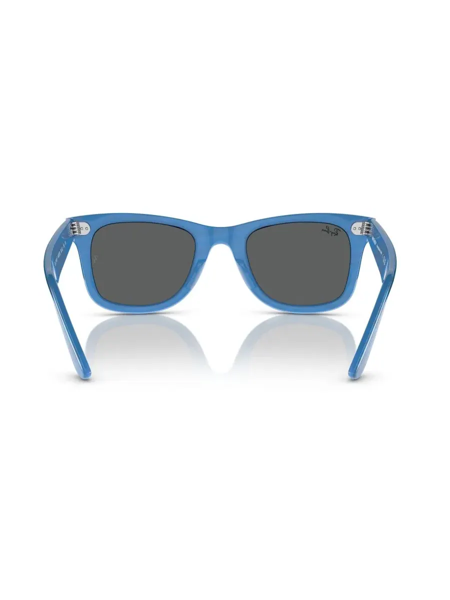 Очки солнцезащитные с квадратной оправой, модель RB2140F 52 Ray-Ban — изображение 3 из 6, синий