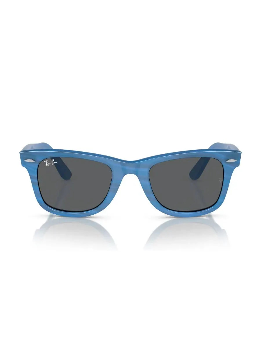 Очки солнцезащитные с квадратной оправой, модель RB2140F 52 Ray-Ban — изображение 4 из 6, синий