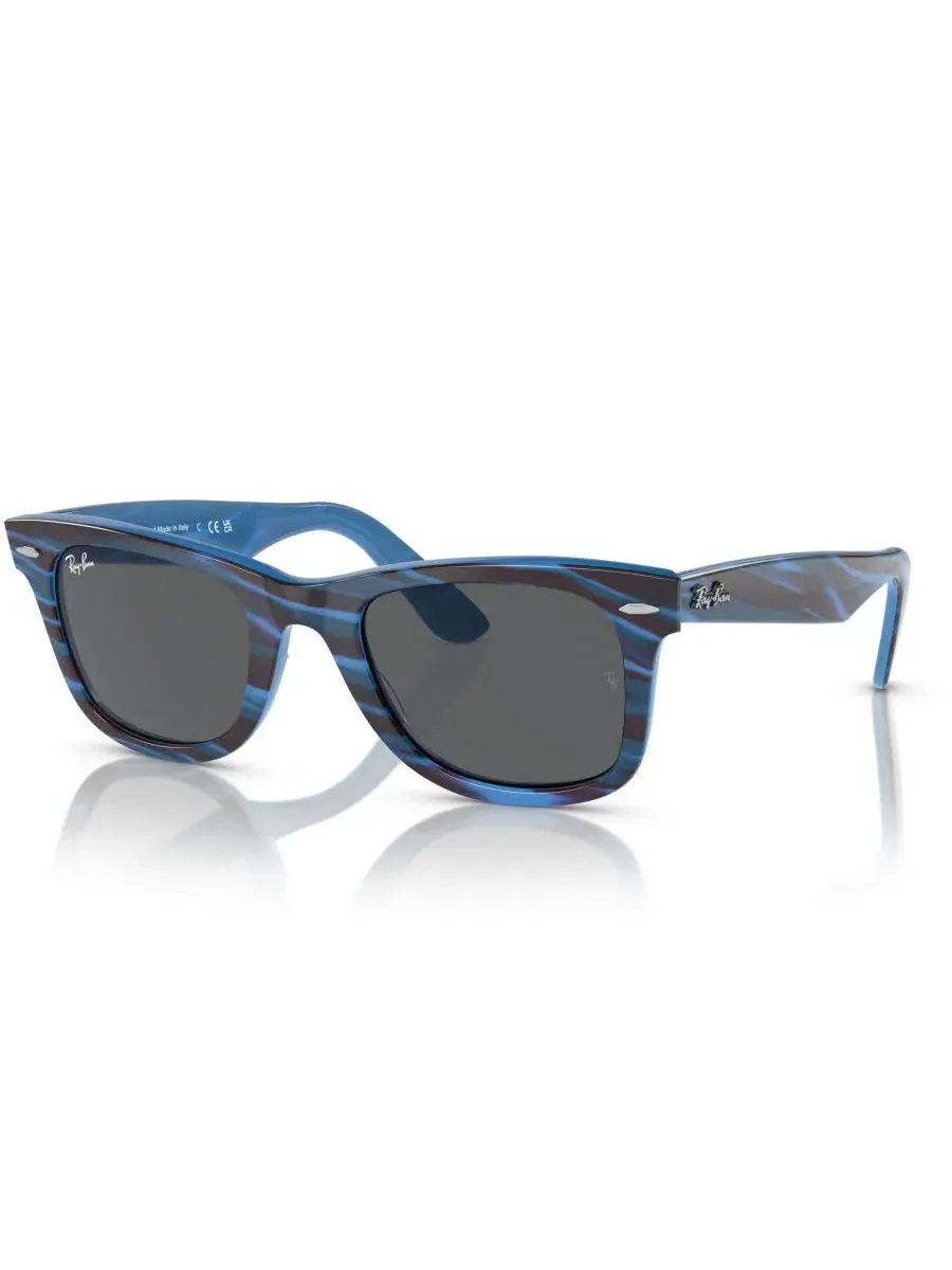 Очки солнцезащитные с квадратной оправой, модель RB2140F 52 Ray-Ban — изображение 6 из 6, синий
