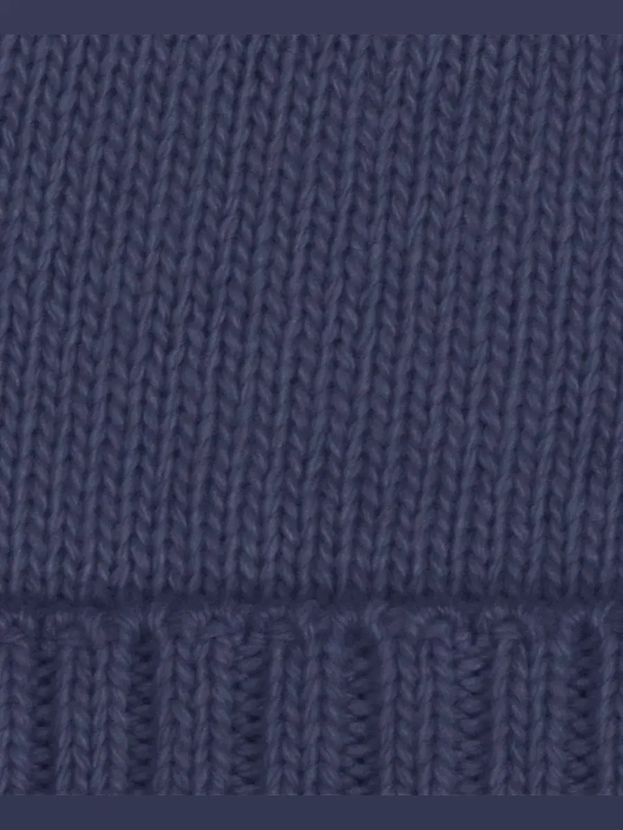 Шапка с пряжкой Equestrian Buckle Merino Knit Hat Lauren Ralph Lauren — изображение 4 из 6, темно-синий