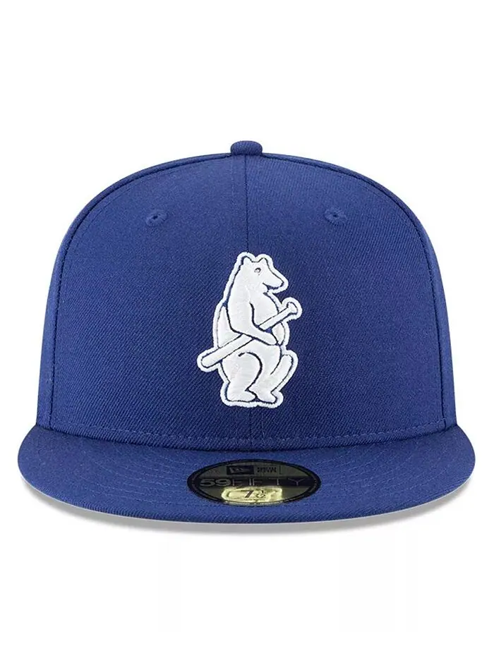 Мужская шерстяная шапка Royal Chicago Cubs Cooperstown Collection 59FIFTY Fitted New Era — изображение 2 из 4