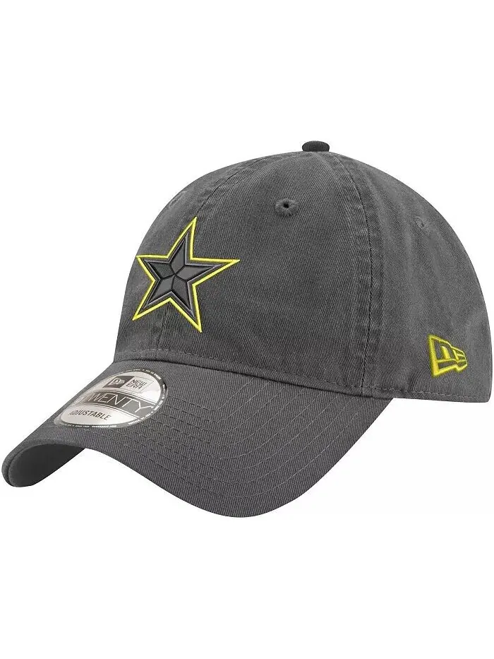 Мужская графитовая кепка Dallas Cowboys Volt 9Twenty Adjustable New Era