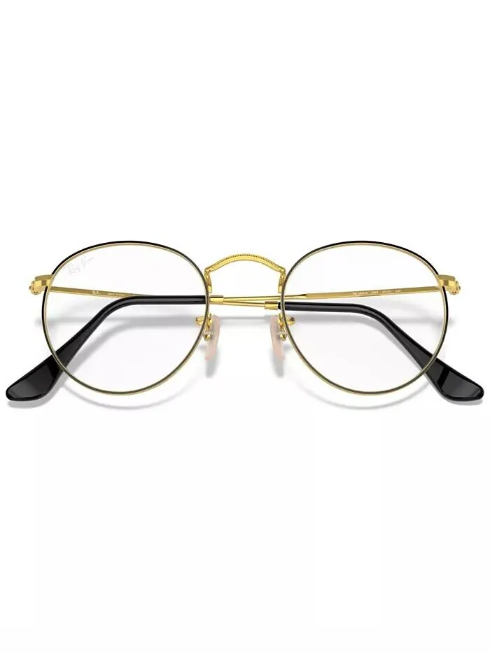 Очки унисекс с круглой металлической оптикой Ray-Ban — 6