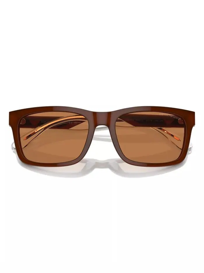 Мужские солнцезащитные очки, Ea4224 Emporio Armani — изображение 2 из 6, коричневый