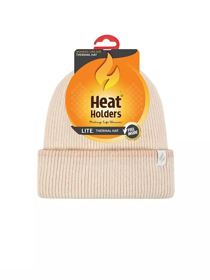 Шляпа Teton Roll Hat с люрексом в полоску Heat Holders — изображение 2 из 2, кремовый