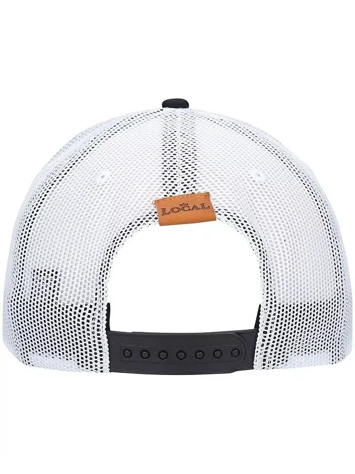 Мужская черная кепка Trucker Snapback с кожаными нашивками California Local Crowns — изображение 2 из 4