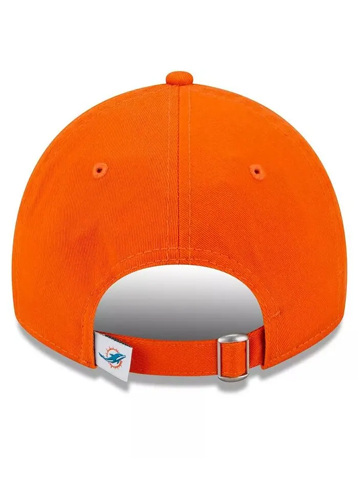 Женская оранжевая бейсболка Miami Dolphins Main Core Classic 2.0 9TWENTY Adjustable New Era — изображение 4 из 4