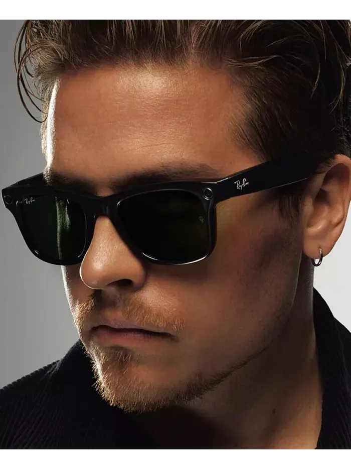 Унисекс AI очки Meta Wayfarer Transitions солнцезащитные очки, RW4012 - GEN 2 Ray-Ban — изображение 11 из 11, синий