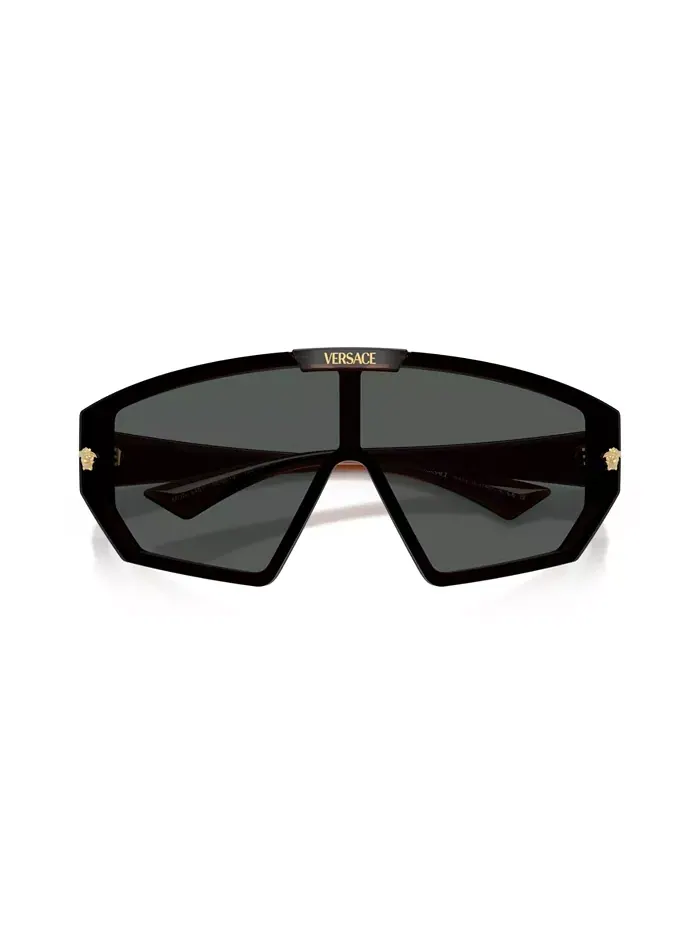 Мужские геометрические солнцезащитные очки VE4461 Versace — изображение 6 из 6, коричневый