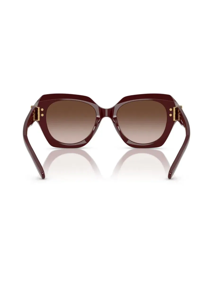 Солнцезащитные очки с оправой кошачий глаз, модель TY7215U Tory Burch — изображение 4 из 6, красный