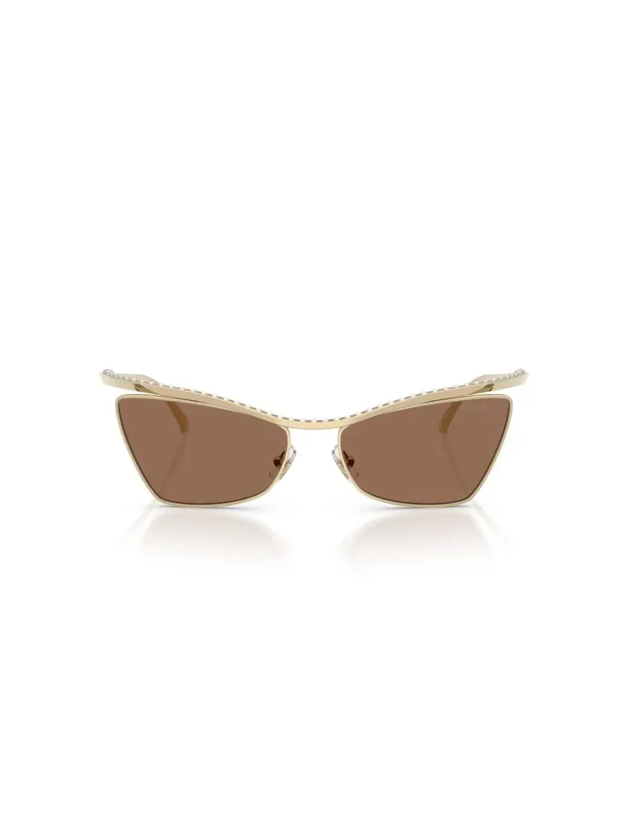 Женские солнцезащитные очки «кошачий глаз», JC4014H Jimmy Choo, pale золото — изображение 2 из 7, бледный золотистый