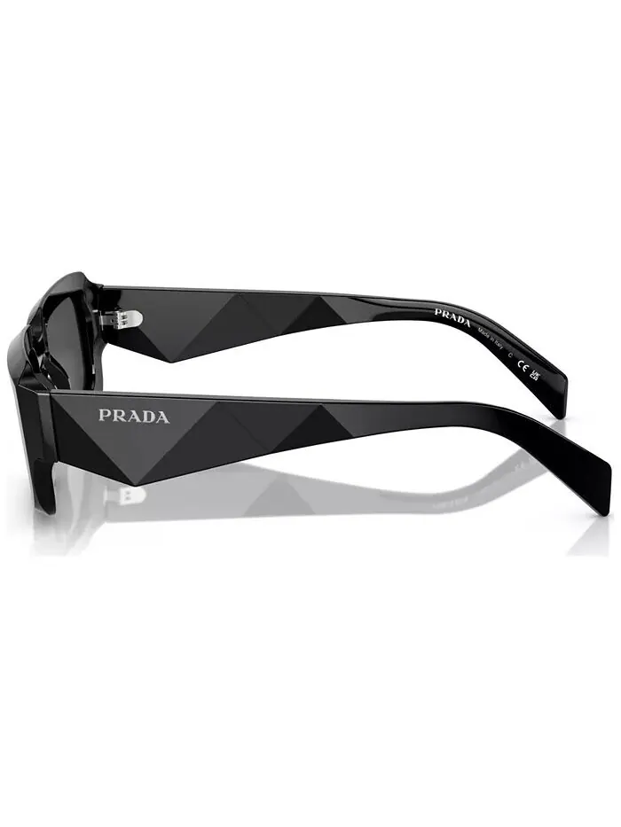 Мужские солнцезащитные очки нестандартной формы Symbole, PR 27ZS PRADA — изображение 4 из 6, черный
