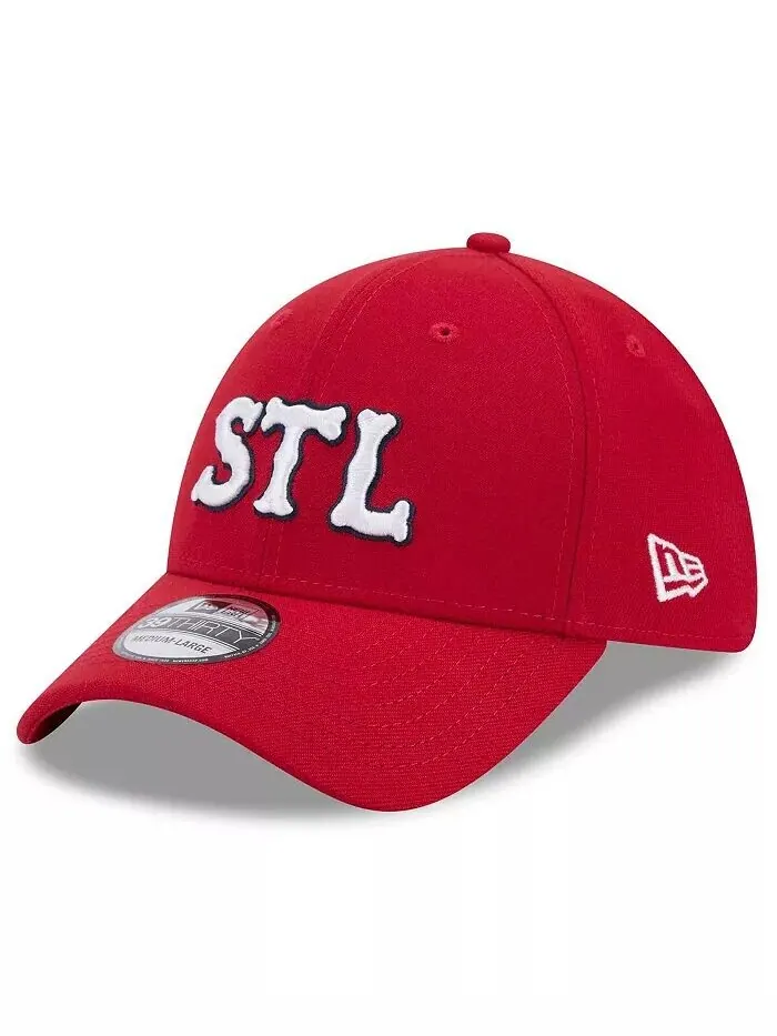 Мужская красная кепка St. Louis Cardinals 2024 City Connect 39THIRTY Flex New Era — изображение 1 из 4, красный