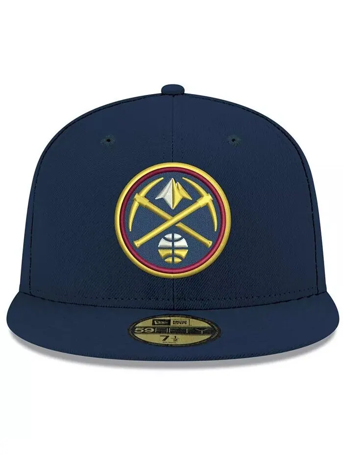 Кепка приталенного кроя Denver Nuggets Basic 59FIFTY New Era — изображение 2 из 4, темно-синий