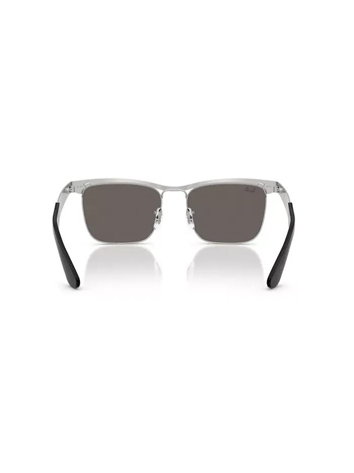 Унисекс солнцезащитные очки Wayfarer Deluxe, RB3875 Ray-Ban — изображение 2 из 6, серебристый