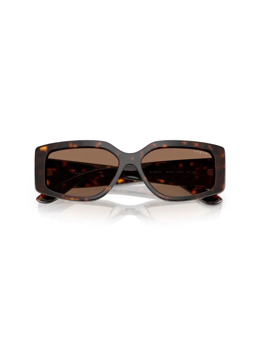 Женские прямоугольные солнцезащитные очки, VO5642SU Vogue Eyewear, темно-havana — изображение 5 из 8, коричневый