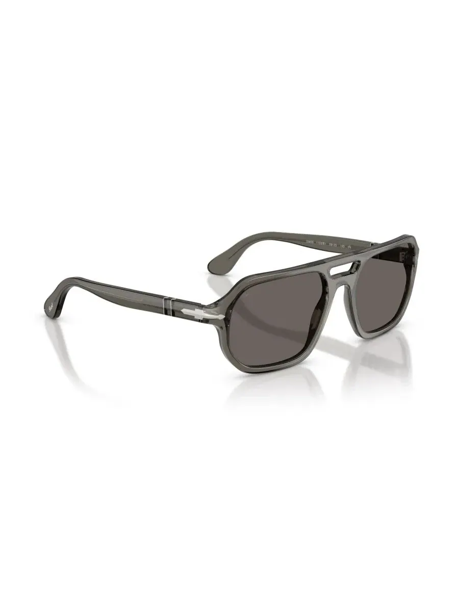 Солнцезащитные очки унисекс прямоугольной формы, Guido PO3393S Persol — изображение 6 из 7, прозрачный серый