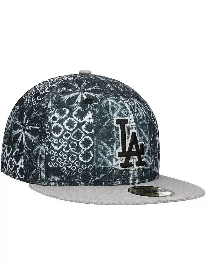 Мужская черная приталенная шляпа Los Angeles Dodgers Sands 59FIFTY New Era — изображение 2 из 4, черный