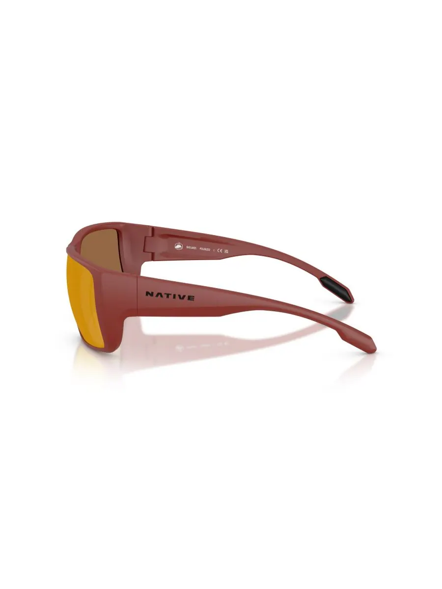 Поляризованные солнцезащитные очки Native Badlands для мужчин, модель XD9045 Native Eyewear — изображение 3 из 6, красный