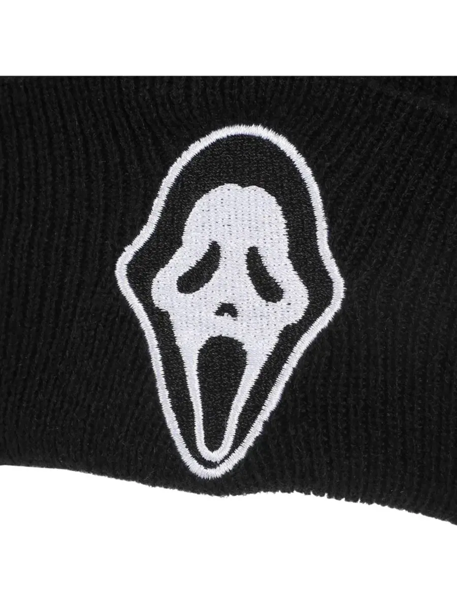 Шапка-бини с вышитым логотипом Ghostface — изображение 4 из 9, черный