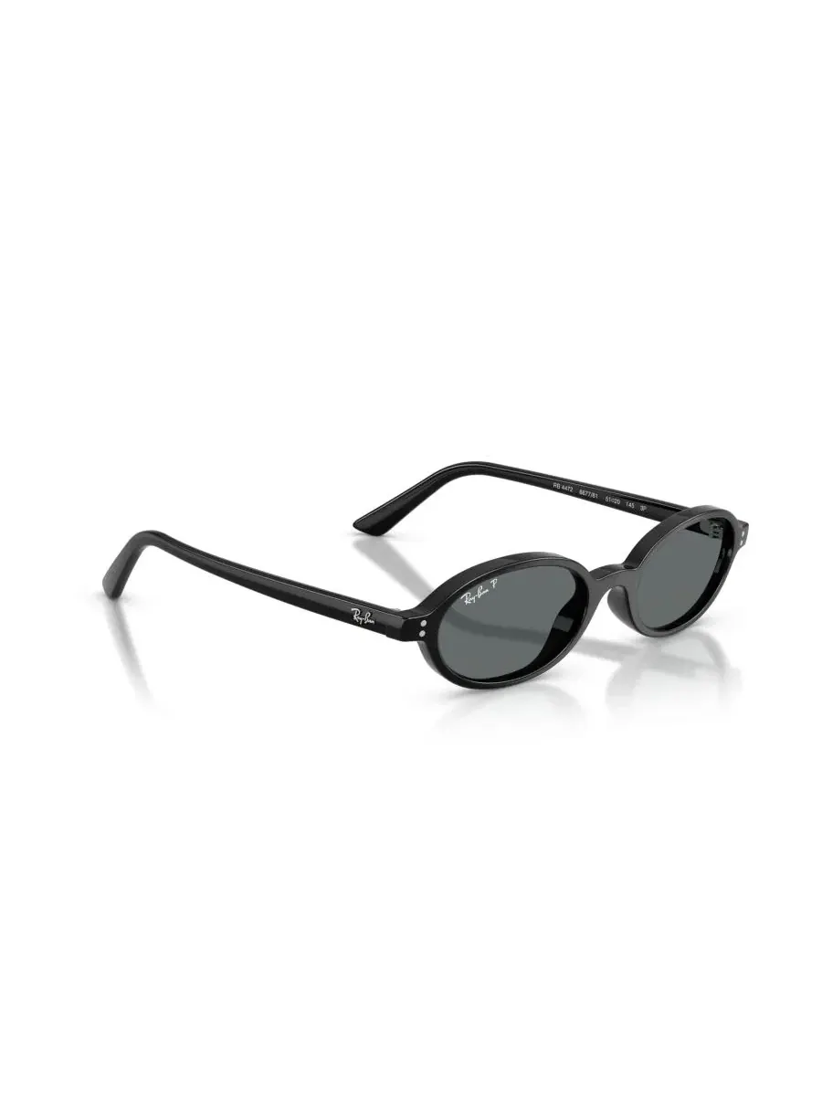 Солнцезащитные очки унисекс овальной формы с поляризацией, RB4472 Ray-Ban — изображение 3 из 7, черный