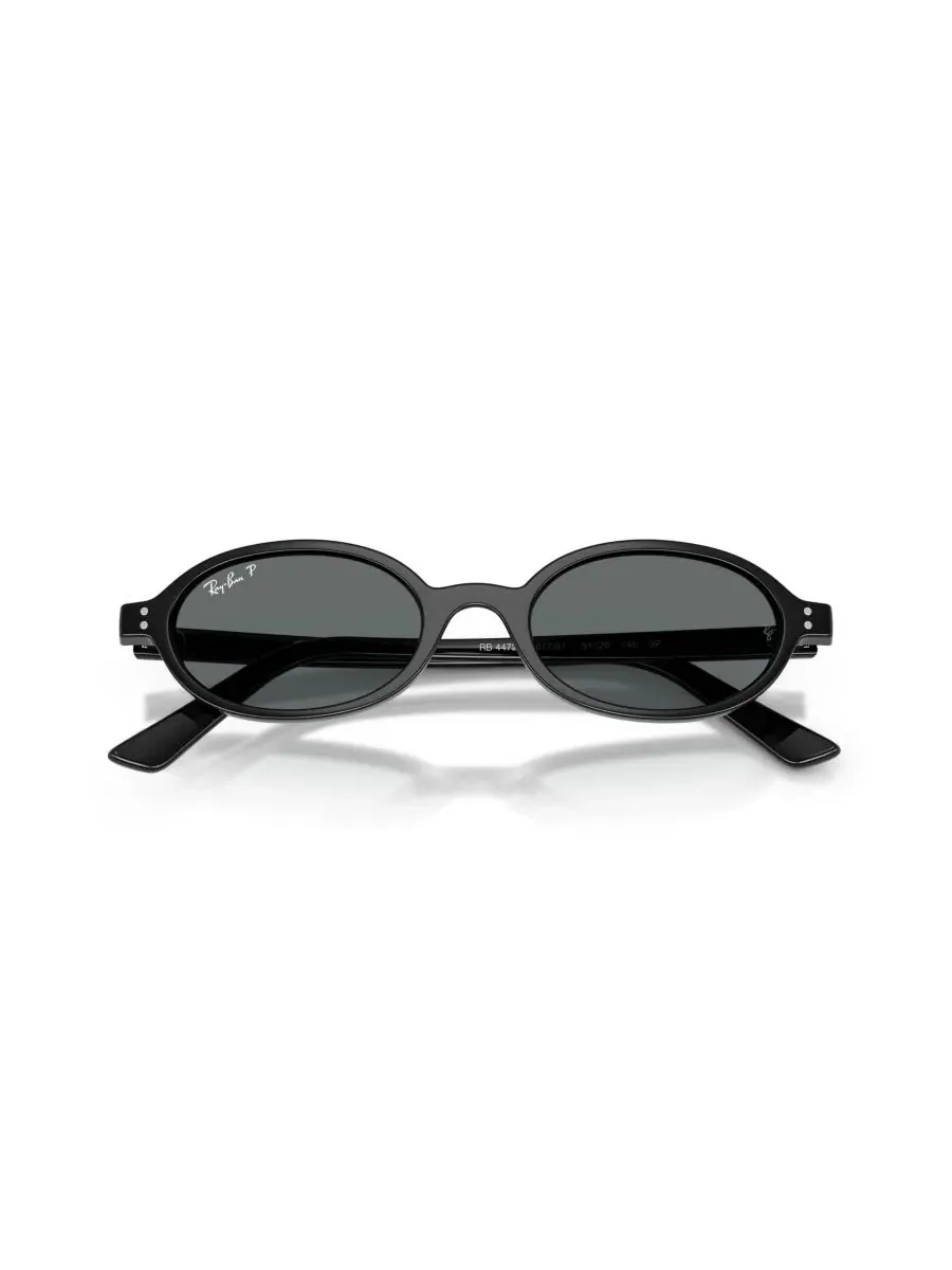 Солнцезащитные очки унисекс овальной формы с поляризацией, RB4472 Ray-Ban — изображение 5 из 7, черный