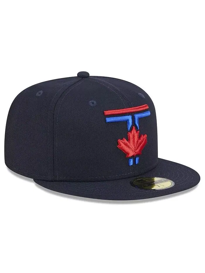 Мужская темно-синяя кепка Toronto Blue Jays 2024 City Connect 59FIFTY Fitted New Era — изображение 4 из 4