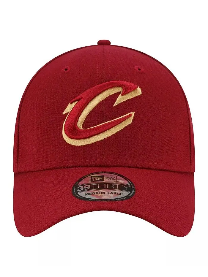 Мужская винная кепка Cleveland Cavaliers Logo 39THIRTY Flex New Era — изображение 2 из 4