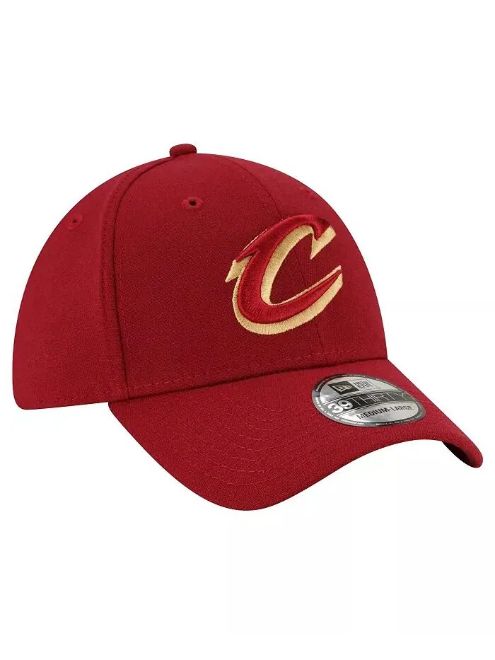 Мужская винная кепка Cleveland Cavaliers Logo 39THIRTY Flex New Era — изображение 3 из 4