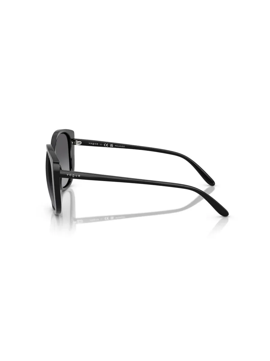 Женские поляризованные солнцезащитные очки Butterfly, VO5623S Vogue Eyewear — изображение 2 из 8, черный