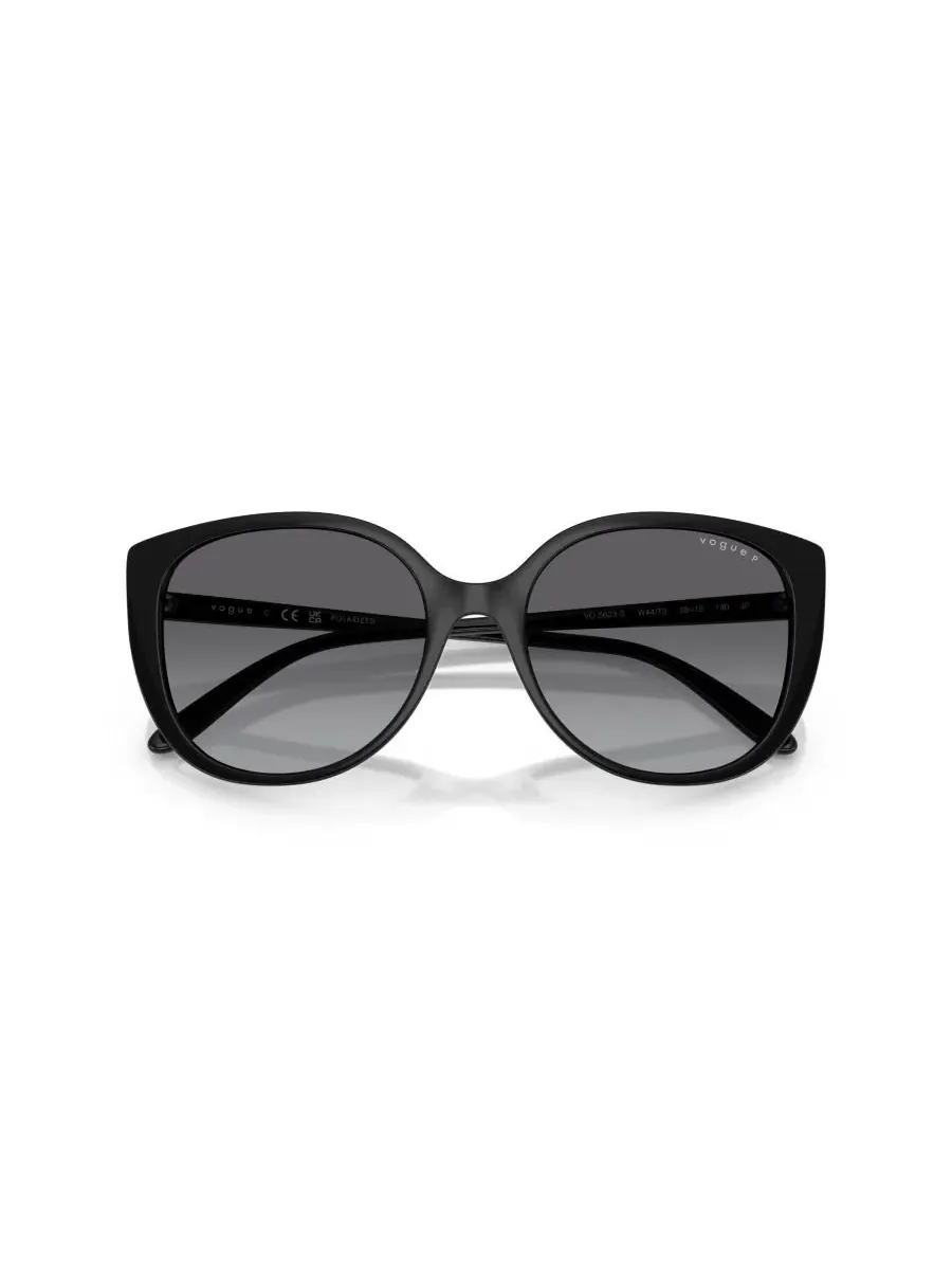 Женские поляризованные солнцезащитные очки Butterfly, VO5623S Vogue Eyewear — изображение 5 из 8, черный