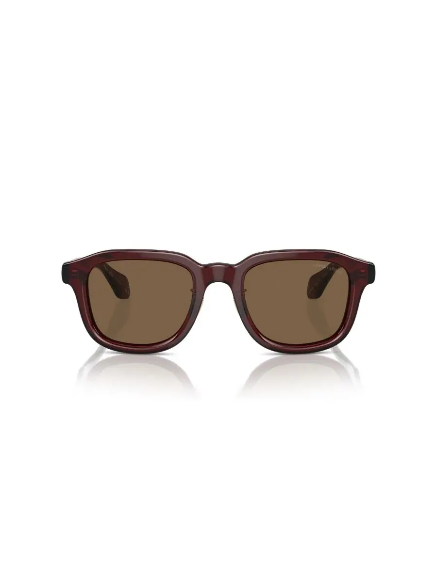 Солнцезащитные очки AR8206 Giorgio Armani — изображение 2 из 5, прозрачный коричневый