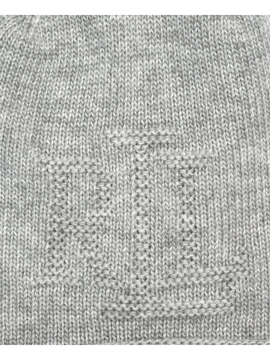 Комплект шапка и повязка Texture Logo Lauren Ralph Lauren — изображение 3 из 3, светлый серый