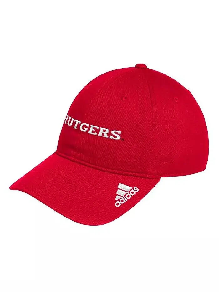 Мужская шапка Scarlet Rutgers Scarlet Knights Locker Room Wordmark Slouch Adjustable Hat adidas