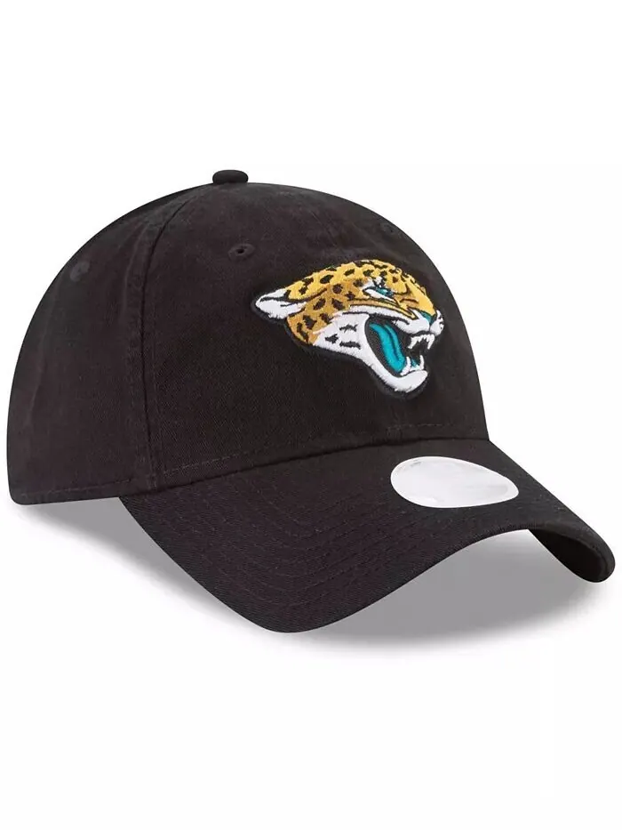 Женская черная регулируемая кепка Jacksonville Jaguars Core Classic Primary 9TWENTY New Era — изображение 3 из 4, черный