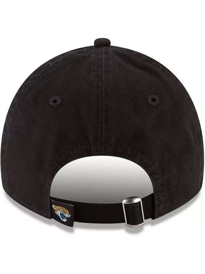 Женская черная бейсболка Jacksonville Jaguars Core Classic Primary 9TWENTY Adjustable New Era — изображение 2 из 4