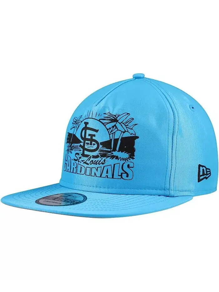 Мужская синяя кепка St. Louis Cardinals Neon Golfer Snapback New Era — изображение 1 из 4, синий