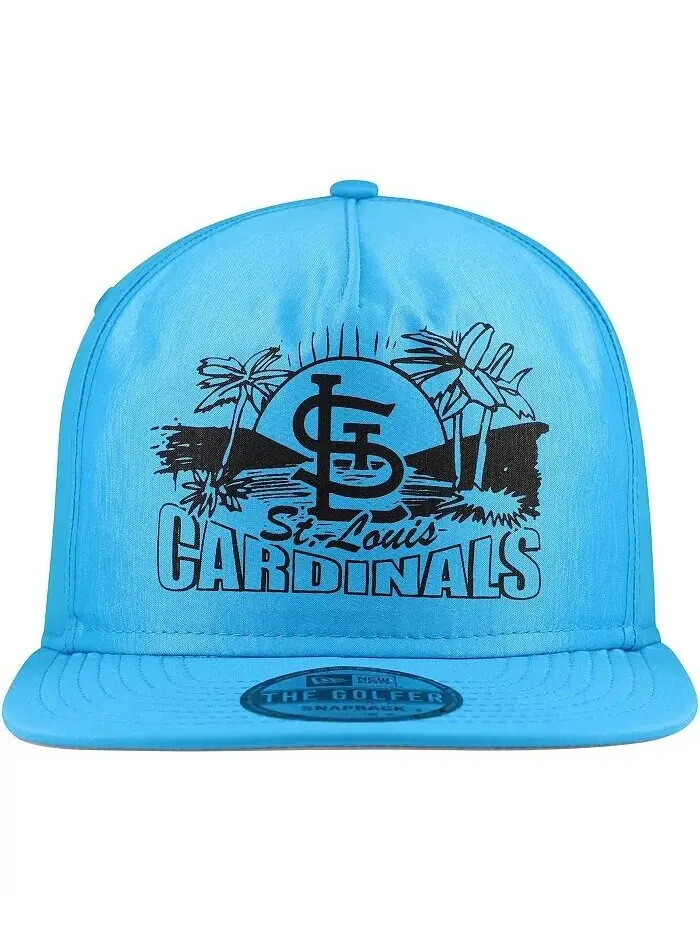 Мужская синяя кепка St. Louis Cardinals Neon Golfer Snapback New Era — изображение 3 из 4, синий