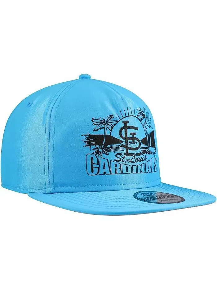 Мужская синяя кепка St. Louis Cardinals Neon Golfer Snapback New Era — изображение 4 из 4, синий