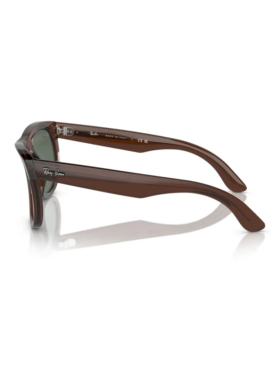 Солнцезащитные очки Wayfarer Reverse Ray-Ban — изображение 3 из 7, прозрачный коричневый