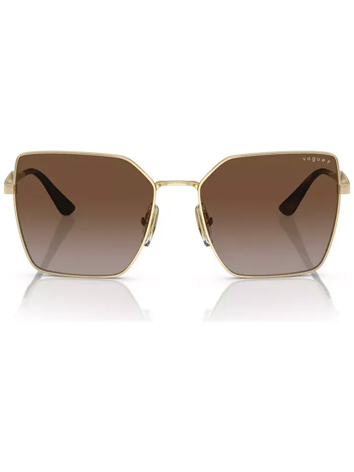 Женские поляризационные солнцезащитные очки, градиент Polar VO4284S Vogue Eyewear — изображение 2 из 7, бледный золотистый