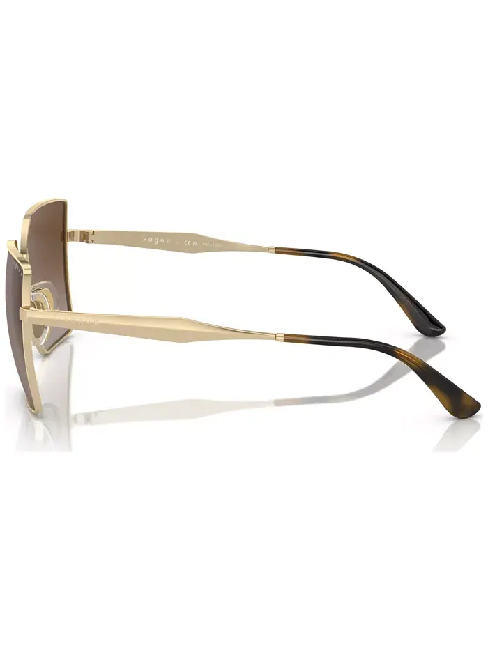 Женские поляризационные солнцезащитные очки, градиент Polar VO4284S Vogue Eyewear — изображение 3 из 7, бледный золотистый